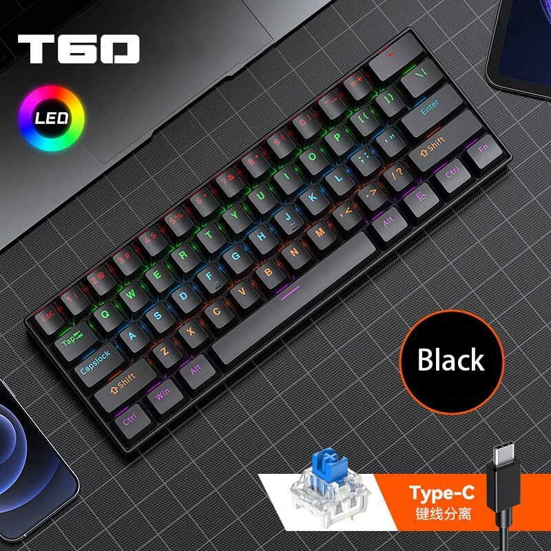 Gaming Keyboard Not Typing - Çabuk Değiştirilebilir Mekanik Klavye T-WOLF T60,
