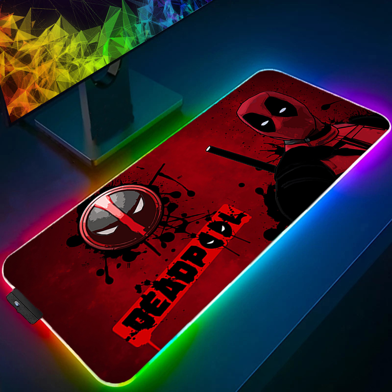 Gaming Keyboard En Mouse - LED Mouse Pad Oyun Arka Işık