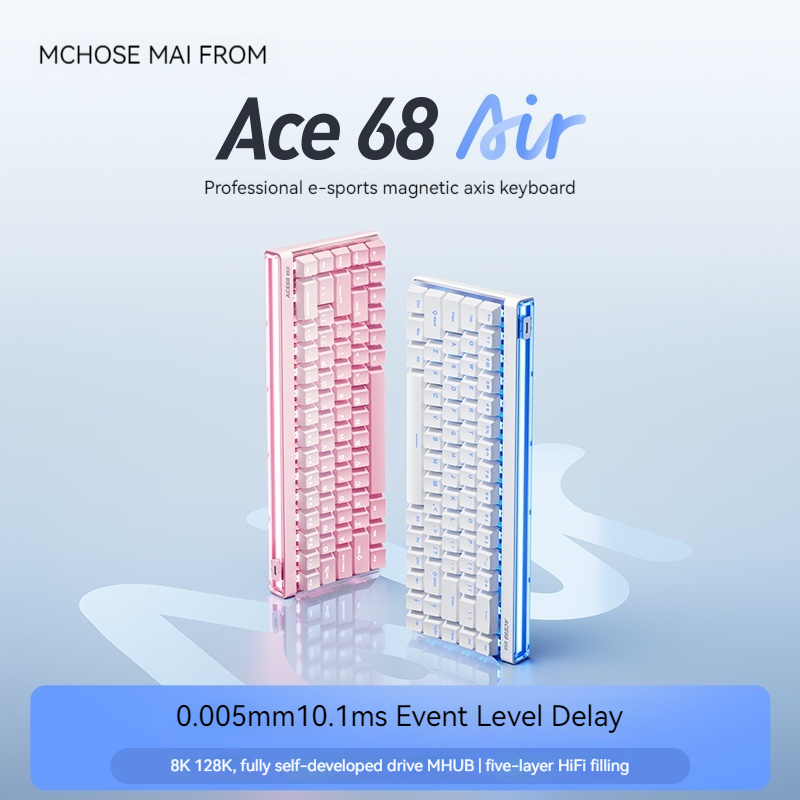 Gaming Keyboard Ergo - Mchose Ace68 Air Manyetik Eksenli Mekanik
