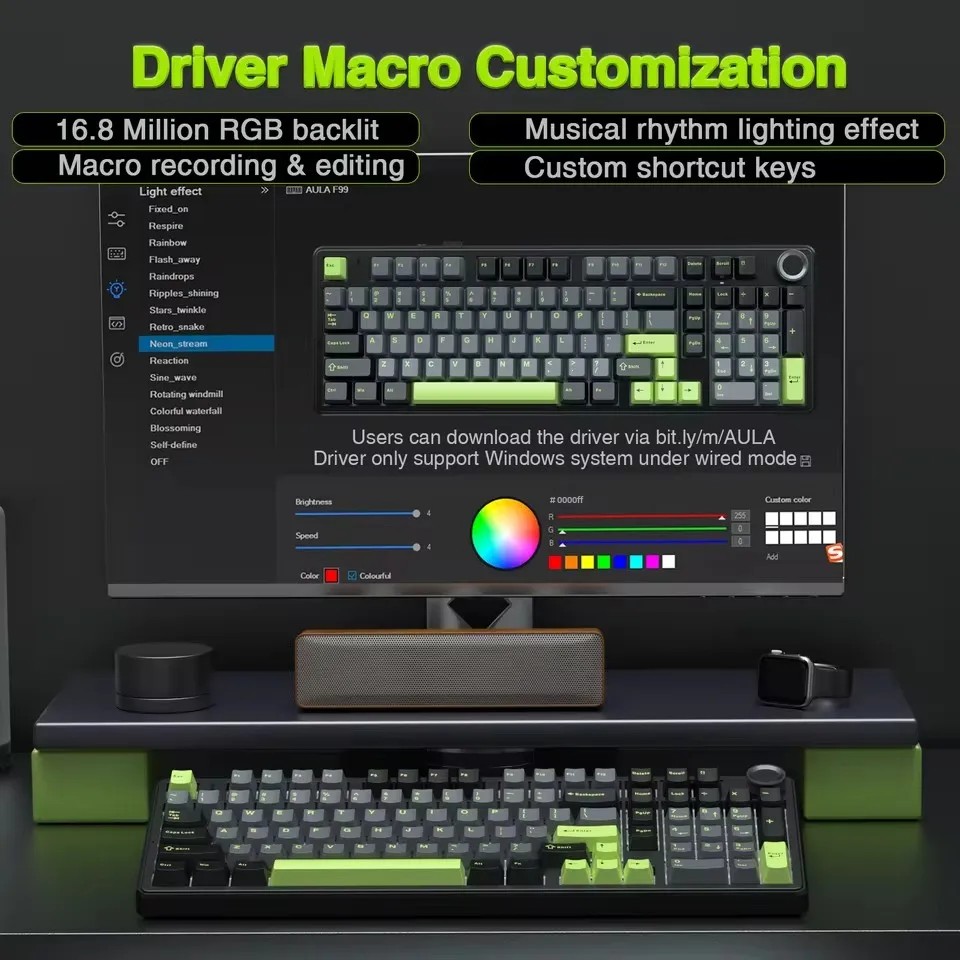 AULA F99PRO Oyun Mekanik Klavy - Gaming Keyboard Hot Swappable incelemesi ve fiyatı