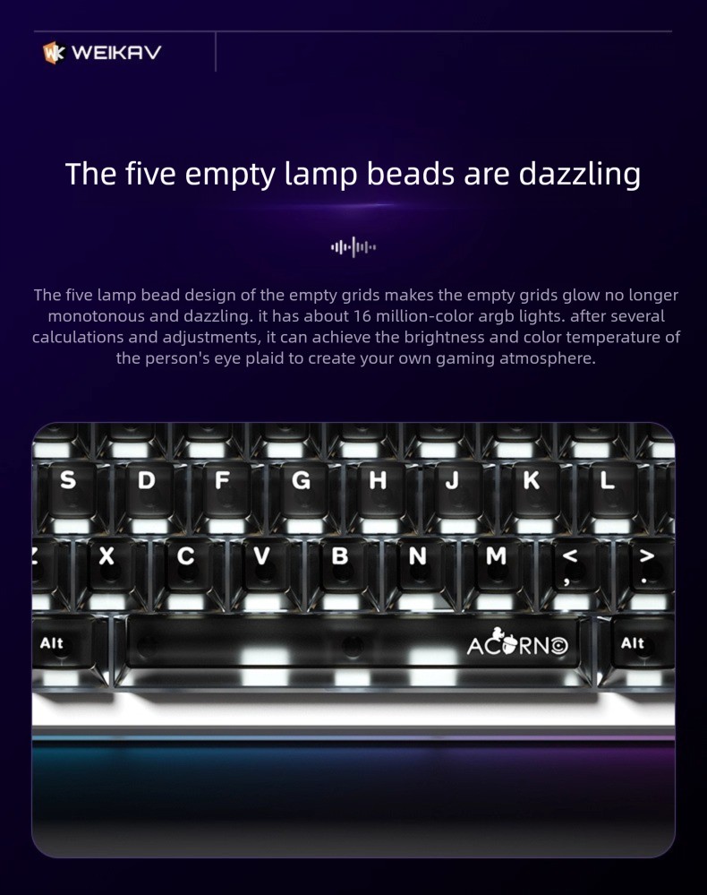 YENİ WEIKAV Nut65 Alüminyum Al - Gaming Keyboard Hot Swappable incelemesi ve fiyatı