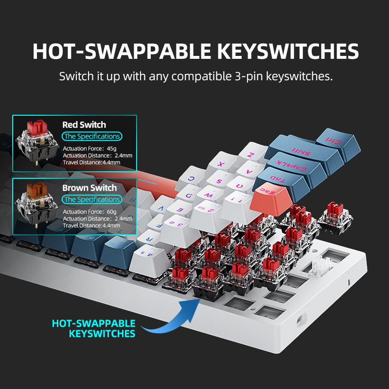 K500-B61 Machenike Mini Mekani - Gaming Keyboard Hot Swappable incelemesi ve fiyatı