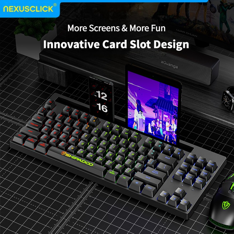 NexusClick Sıcak Fırsat 87 Tuş - Gaming Keyboard Bundle incelemesi ve fiyatı