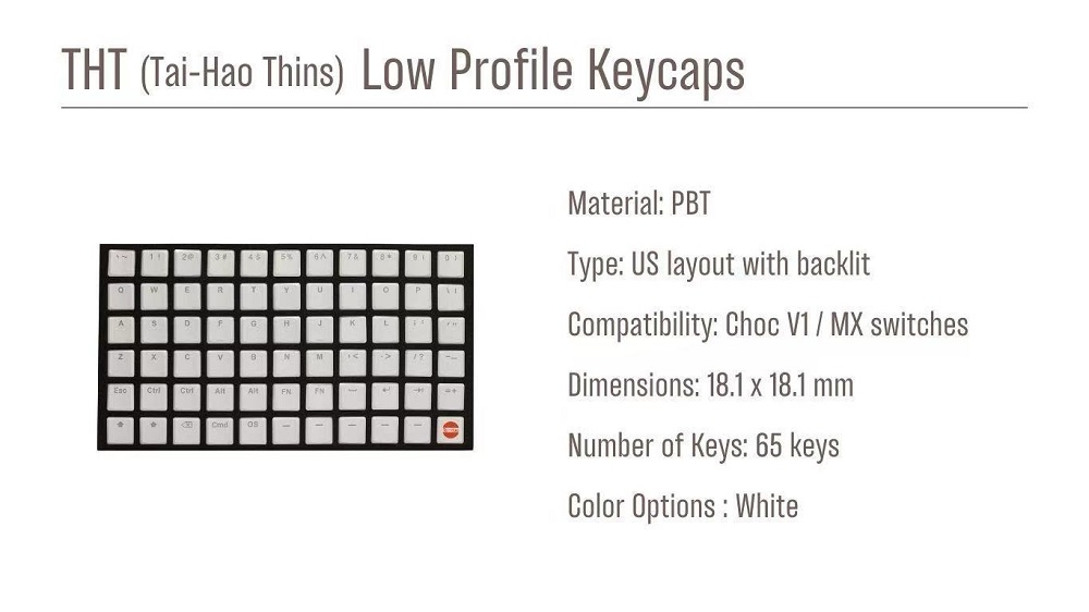 Taihao THT Beyaz Klavye Tuş Ta - Gaming Keyboard Ergo incelemesi ve fiyatı