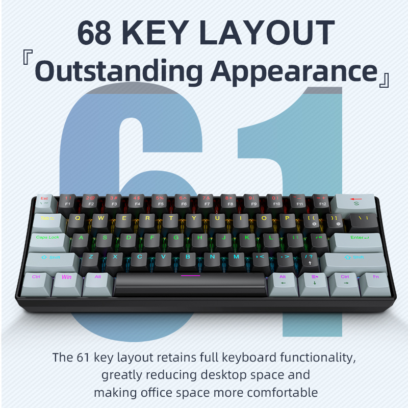 APAYADO K61 Mini Mekanik Klavy - Gaming Keyboard Hot Swappable incelemesi ve fiyatı