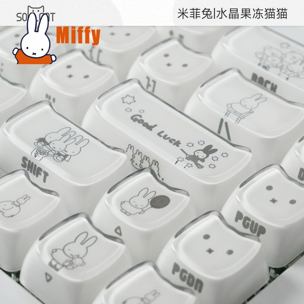 Kawaii Miffy Keycaps Sevimli T - Gaming Keyboard Ergo incelemesi ve fiyatı