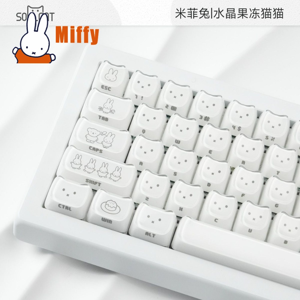 Kawaii Miffy Keycaps Sevimli T - Gaming Keyboard Ergo incelemesi ve fiyatı