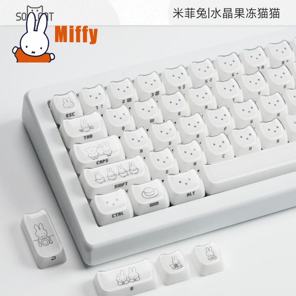 Kawaii Miffy Keycaps Sevimli T - Gaming Keyboard Ergo incelemesi ve fiyatı