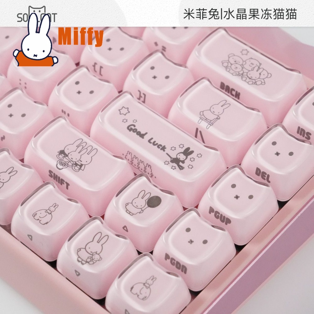 Kawaii Miffy Keycaps Sevimli T - Gaming Keyboard Ergo incelemesi ve fiyatı