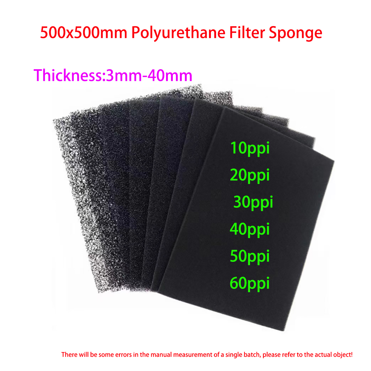 10ppi - 60ppi Açıklıklı Poliür - Polyurethane Foam Sheet incelemesi ve fiyatı