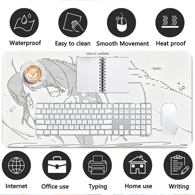 1 adet deri Mouse Pad Anime me - Gaming Keyboard And Mouse incelemesi ve fiyatı